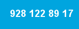 928 122 89 17 928 122 89 17